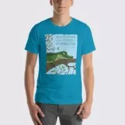 Men's Alligator #FACT T-Shirt - Aqua
