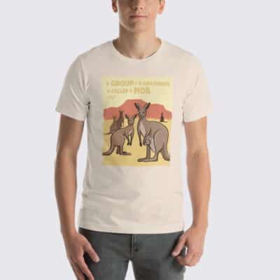 Men's Kangaroo #FACT T-Shirt - Soft Cream