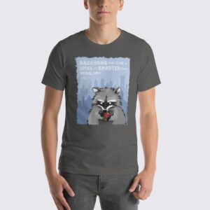 Men's Raccoon #FACT T-Shirt - Asphalt