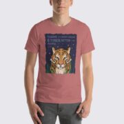 Men's Tiger #FACT T-Shirt - Mauve
