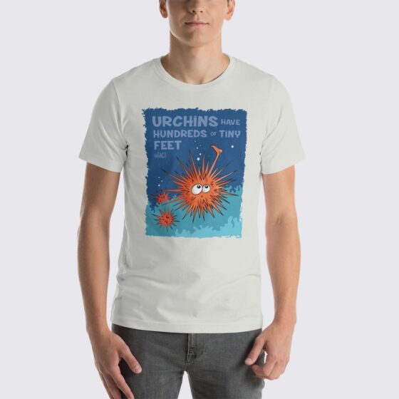 Men's Urchin #FACT T-Shirt - Silver