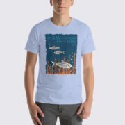 Men's X-Ray Fish #FACT T-Shirt - Heather Blue