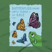 Butterflies Clothing Design #FACT - Close Up - Leaf Green