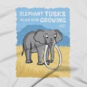 Elephants Clothing Design #FACT - Close Up - White