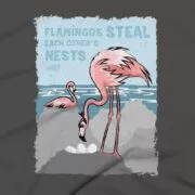 Flamingo Clothing Design #FACT - Close Up - Asphalt