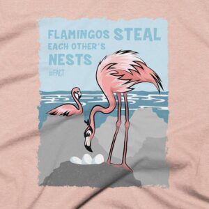 Flamingos Clothing Design #FACT - Close Up - Heather Prism Peach