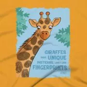Giraffes Clothing Design #FACT - Close Up - Gold