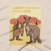 Kangaroos Clothing Design #FACT - Close Up - Soft Cream