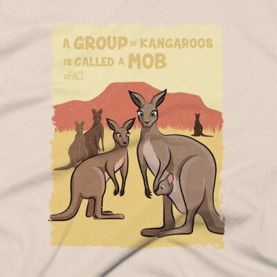 Kangaroos Clothing Design #FACT - Close Up - Soft Cream