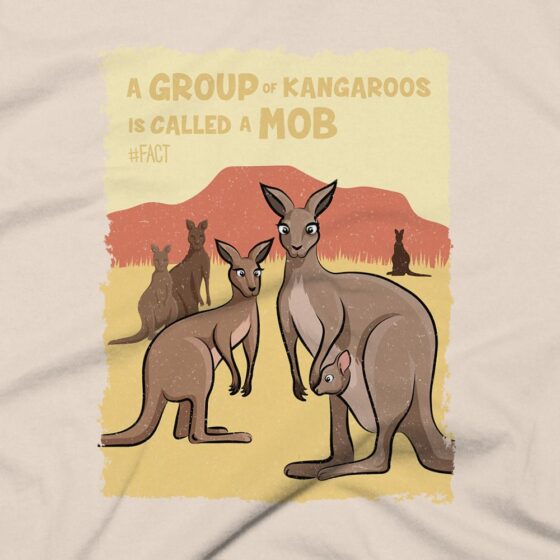 Kangaroo Fact Mens T-Shirt - The Fact Shop | T-Shirts