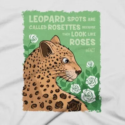 Leopards Clothing Design #FACT - Close Up - White