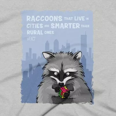 Raccoons Clothing Design #FACT - Close Up - Athletic Heather