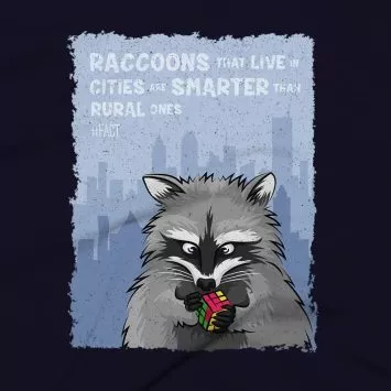 Raccoons Clothing Design #FACT - Close Up - Navy