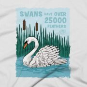 Swans Clothing Design #FACT - Close Up - White