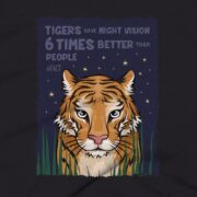 Tigers Clothing Design #FACT - Close Up - Black Heather