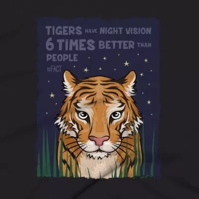 Tigers Clothing Design #FACT - Close Up - Black Heather