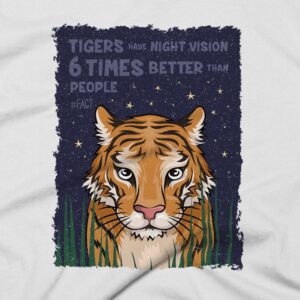 Tigers Clothing Design #FACT - Close Up - White