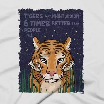 Tigers Clothing Design #FACT - Close Up - White