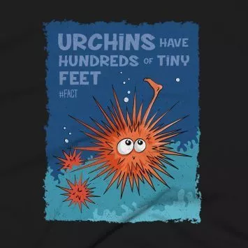Urchins Clothing Design #FACT - Close Up - Black