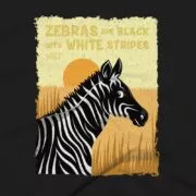 Zebra Clothing Design #FACT - Close Up - Black