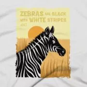 Zebras Clothing Design #FACT - Close Up - White
