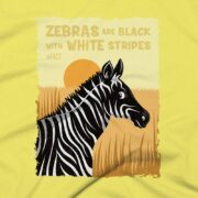 Zebras Clothing Design #FACT - Close Up - Yellow