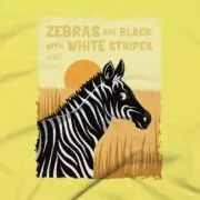 Zebras Clothing Design #FACT - Close Up - Yellow