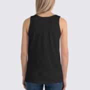 BC3480 Womens Tank Top - Back Image - Oatmeal Black Triblend