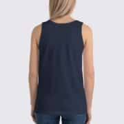 BC3480 Womens Tank Top - Back Image - Navy