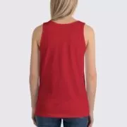 BC3480 Womens Tank Top - Back Image - Red