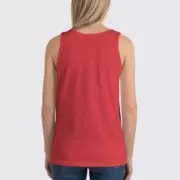 BC3480 Womens Tank Top - Back Image - Red Triblend
