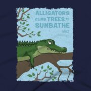 Alligator Clothing Design #FACT - Close Up - Navy Blue