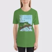 Women's Alligator #FACT T-Shirt - Leaf Green