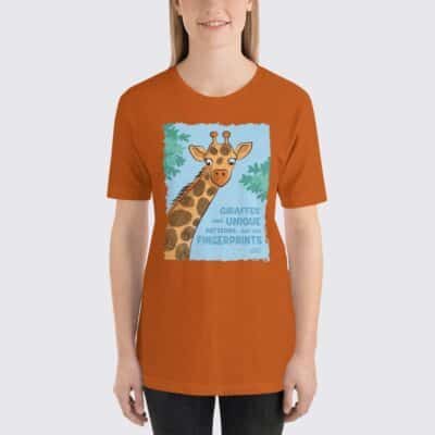 Women's Giraffes #FACT T-Shirt - Autumn