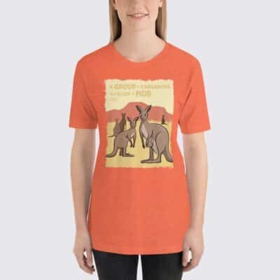 Women's Kangaroos #FACT T-Shirt - Heather Orange