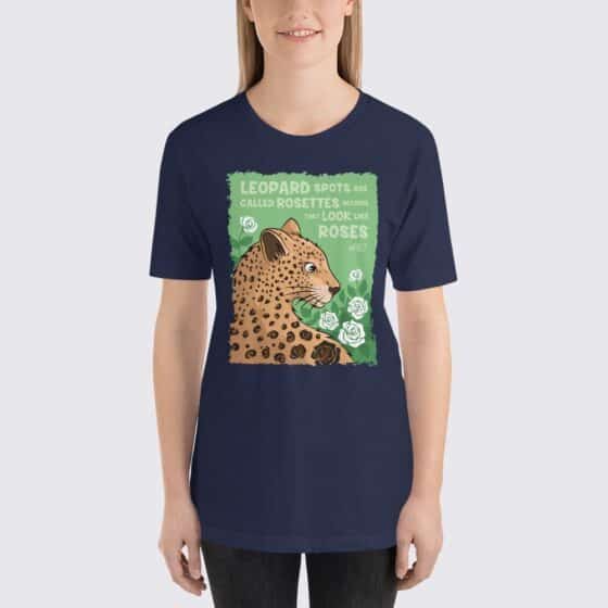 Women's Leopards #FACT T-Shirt - Navy Blue
