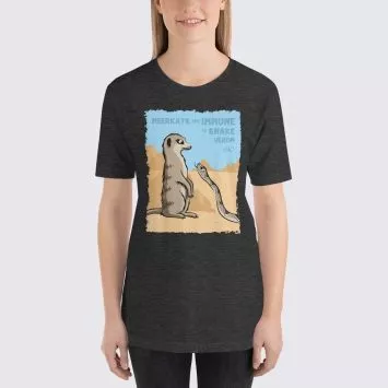 Women's Meerkats #FACT T-Shirt - Dark Grey Heather