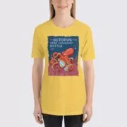 Women's Octopus #FACT T-Shirt - Yellow