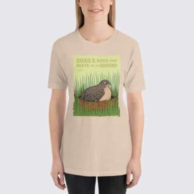Women's Quails #FACT T-Shirt - Heather Dust
