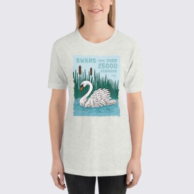 Women's Swans #FACT T-Shirt - Ash Grey