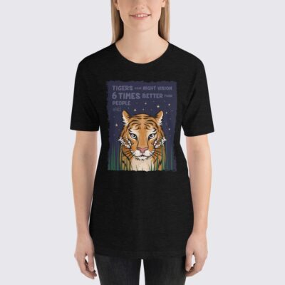 Women's Tigers #FACT T-Shirt - Black Heather