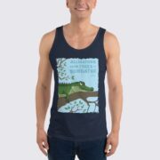Men's Alligator Tank Top - Navy Blue