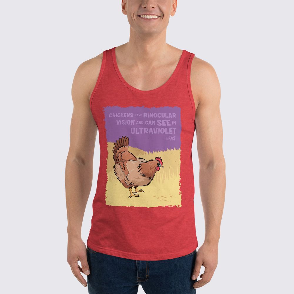 TooLoud I Heart My Rooster Dark Loose Tank Top 