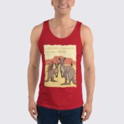 Men's Kangaroo Tank Top - Red