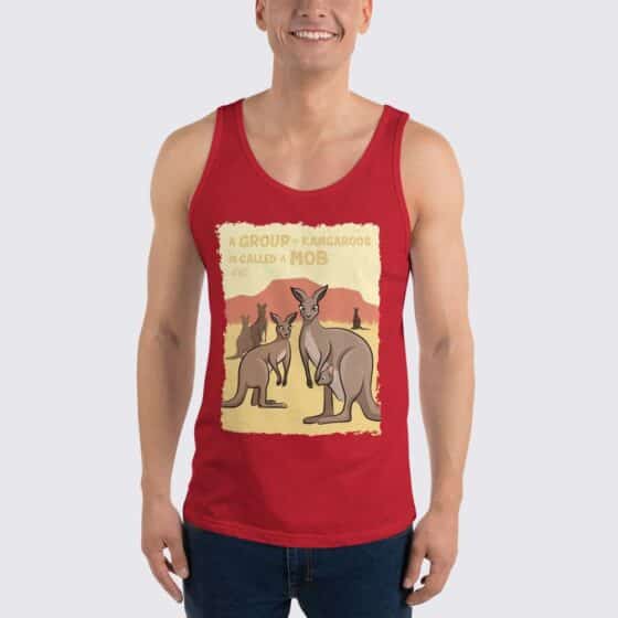 Men's Kangaroo Tank Top - Red