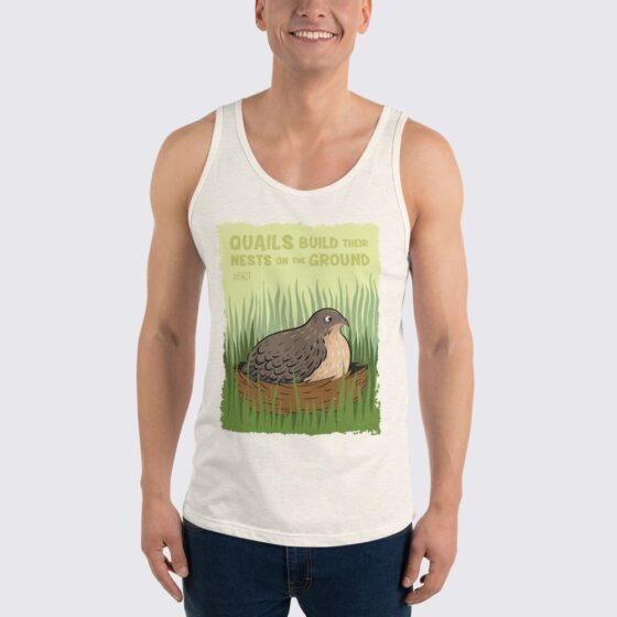 Men's Quail Tank Top - Oatmeal Triblend