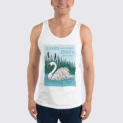Men's Swan Tank Top - White