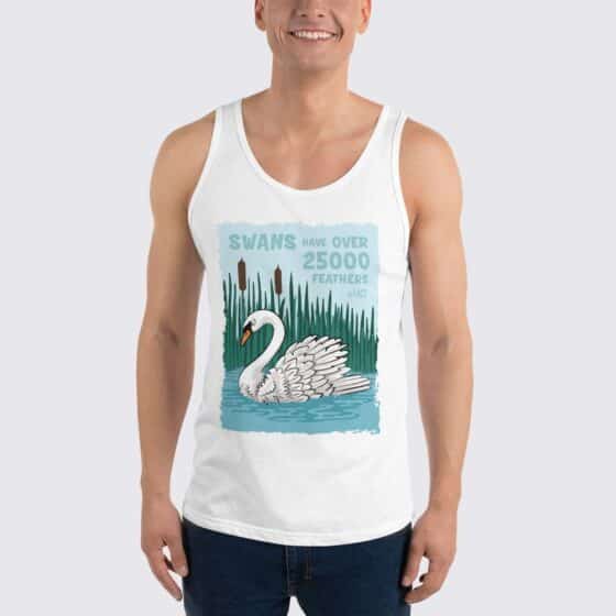 Men's Swan Tank Top - White