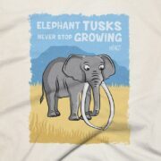 Elephants Clothing Design #FACT - Close Up - Oatmeal Triblend