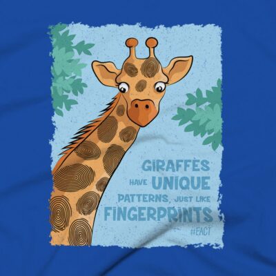 Giraffes Clothing Design #FACT - Close Up - True Royal